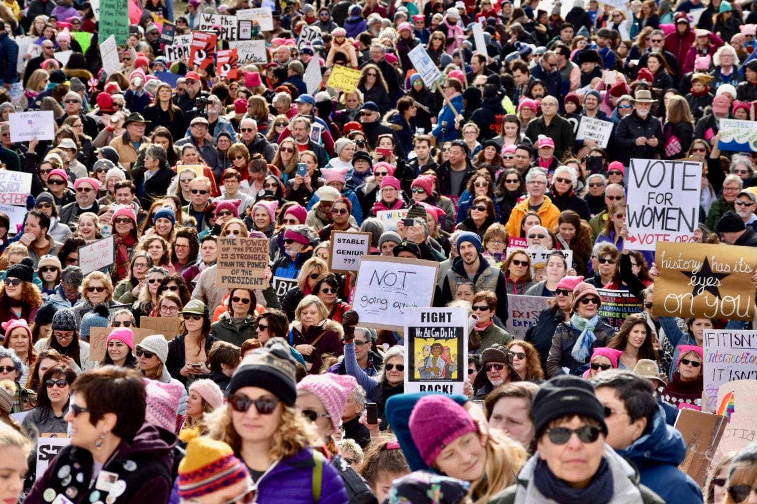 Video from the 2018 Women’s March RI