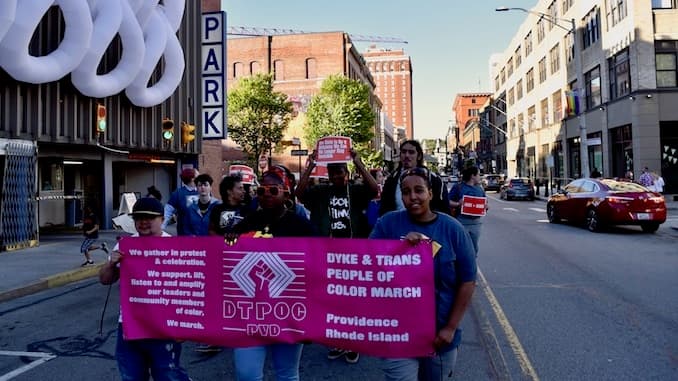 Providence's First Annual People of Color Dyke and Trans March