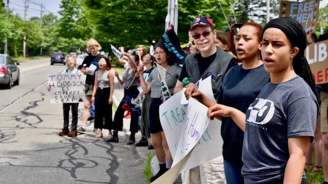 FANG Collective protests outside Bristol County House of Correction