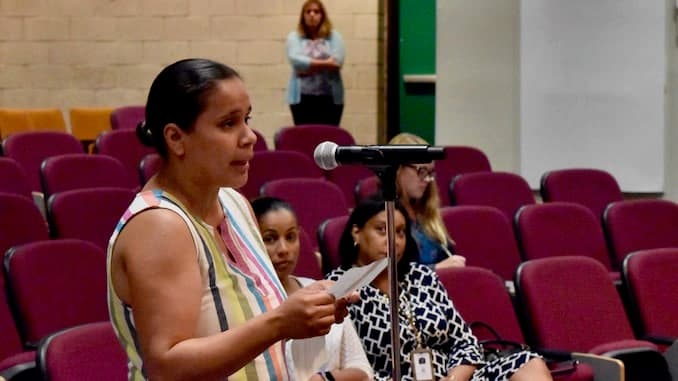Washington Park community members and allies speak out against environmental racism during Shell Oil air pollution permit hearing