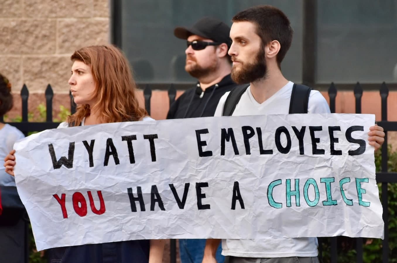 Scenes from after the Wyatt Correctional Officer attack on the Never Again Providence protesters