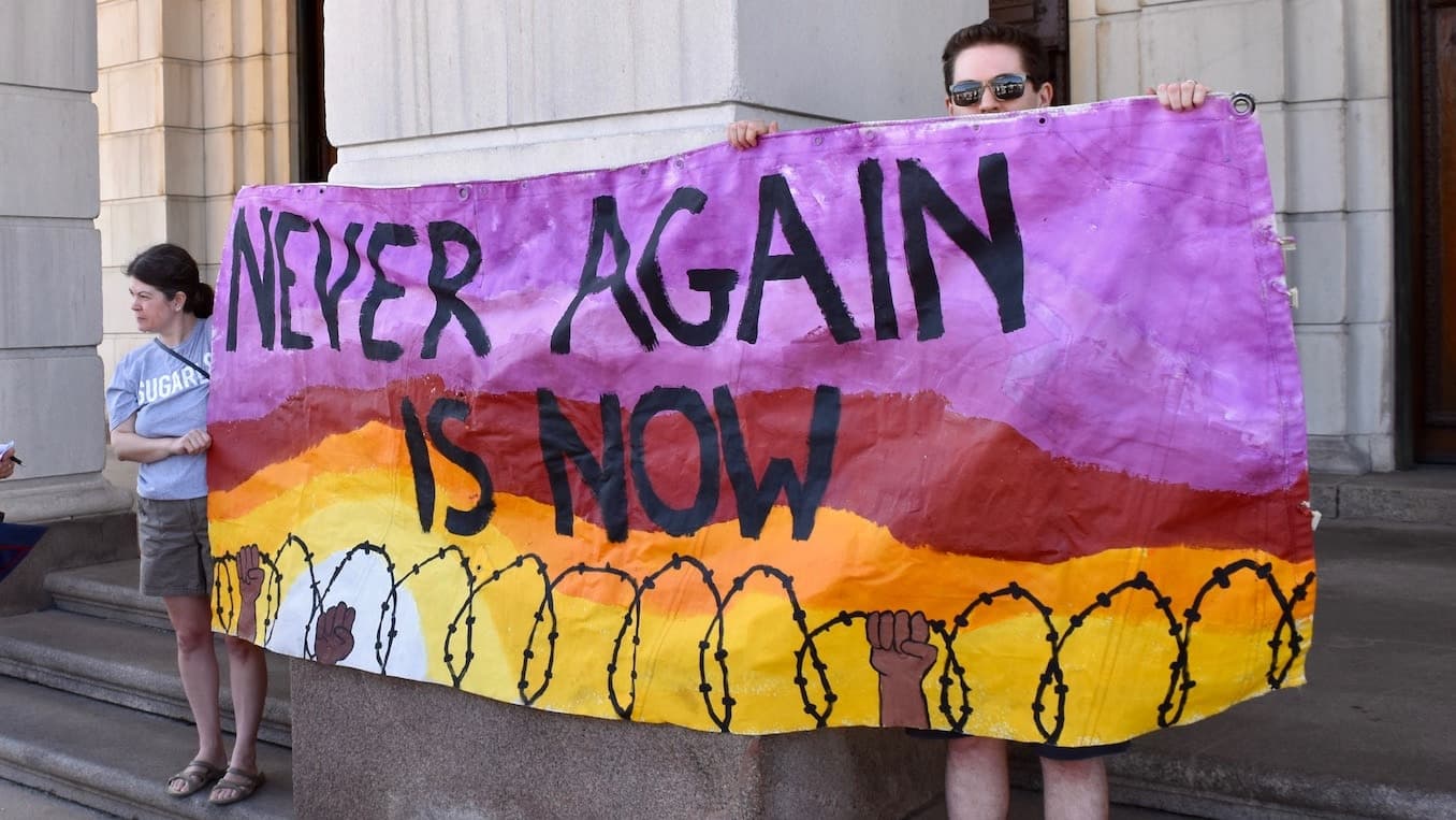 Never Again Providence calls for the closing of the Wyatt Detention Center in the wake of violence at peaceful protest