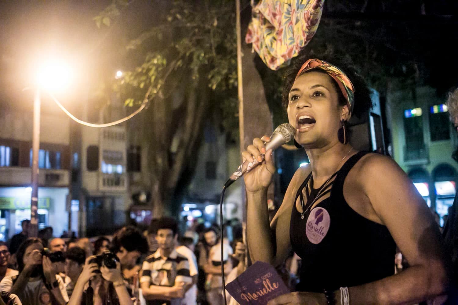 Rally for slain activist-politician Marielle Franco at Brown
