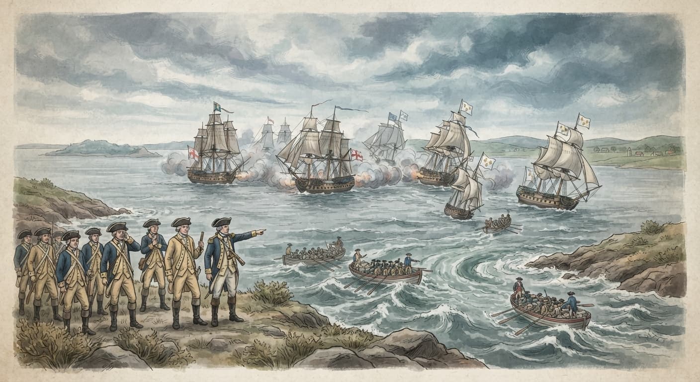 Naval movements disrupt planned Rhode Island attack