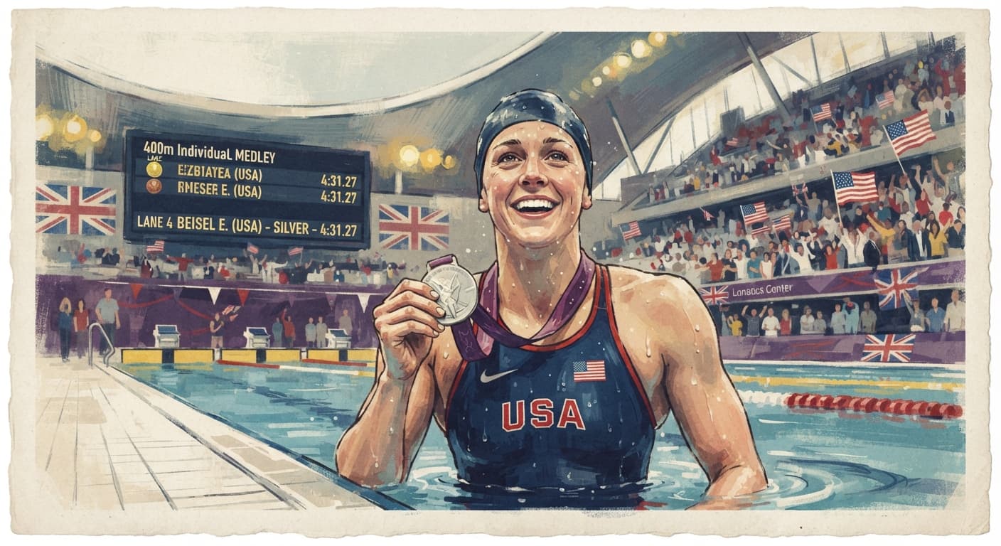 Saunderstown swimmer Elizabeth Beisel wins Olympic silver medal