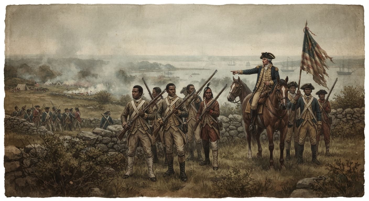 Battle of Rhode Island tests 1st Regiment