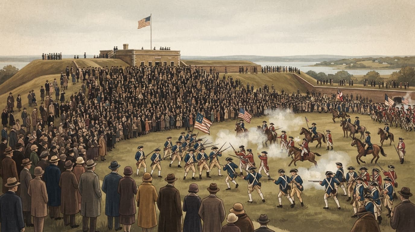 Thousands witness Battle of Rhode Island pageantry